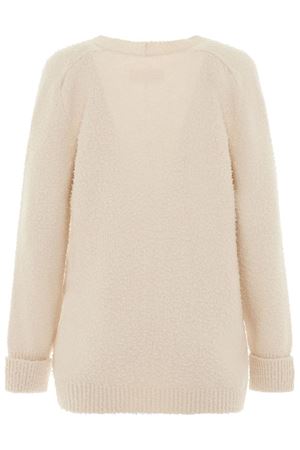 Cardigan in misto cotone bianco avorio MAISON MARGIELA | SI0GP0002S17664101